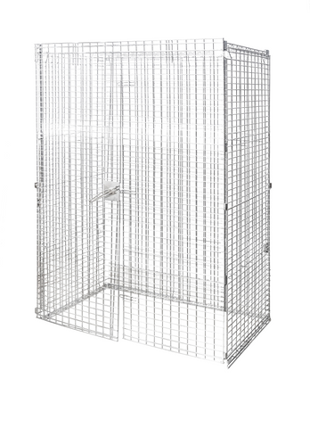 Omcan 44540 - Mobile Security Cage (Panels Only) Chrome, 48″ x 24″ x 61″, NSF