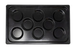 Omcan 44546 - Full Size 12″ x 20″ Non-Stick Stainless Steel Multi-Baker Pan with 8 molds for Combi-Oven