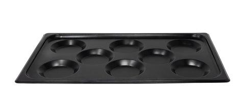 Omcan 44546 - Full Size 12″ x 20″ Non-Stick Stainless Steel Multi-Baker Pan with 8 molds for Combi-Oven