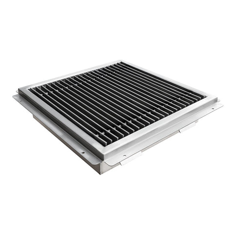 Omcan 44612 - 18″ x 18″ Floor Drain with Stainless Steel Grating Bar
