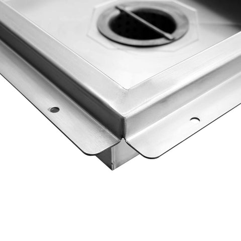 Omcan 44612 - 18″ x 18″ Floor Drain with Stainless Steel Grating Bar