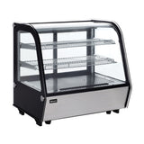 Omcan 44629 - 27″ Two (2) Shelf Countertop Refrigerated Display, 4.24 cu.ft. (120 Liter), Stainless Steel