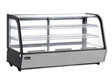 Omcan 44631 - 48″ Two (2) Shelf Countertop Refrigerated Display, 7.13 cu.ft. (202 L), Stainless Steel