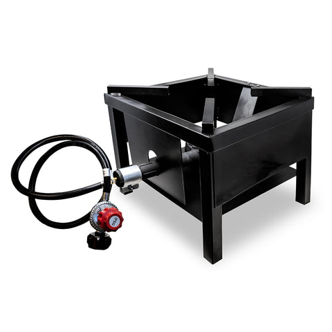 Omcan 44633 - 15.5” x 15.5” Portable Outdoor Propane Burner – 65,000 BTU