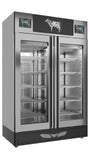 Omcan 45176 - Stagionello® Maturmeat® 100+100 kg Meat Curing Cabinet with ClimaTouch® &amp; Fumotic®