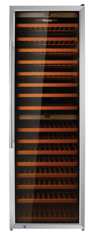 Omcan 45258 - Vinovero 27" Dual Zone Wine Cooler with 180 Bottle Capacity and Stainless Steel Door