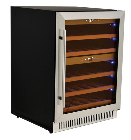 Omcan 45260 - Vinovero 23" Dual Zone Wine Cooler with 40 Bottle Capacity and Stainless Steel Door
