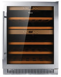 Omcan 45260 - Vinovero 23" Dual Zone Wine Cooler with 40 Bottle Capacity and Stainless Steel Door