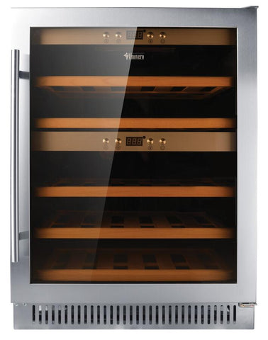 Omcan 45260 - Vinovero 23" Dual Zone Wine Cooler with 40 Bottle Capacity and Stainless Steel Door