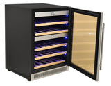 Omcan 45260 - Vinovero 23" Dual Zone Wine Cooler with 40 Bottle Capacity and Stainless Steel Door