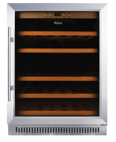 Omcan 45261 - Vinovero 23" Single Zone Wine Cooler with 51 Bottle Capacity and Stainless Steel Door