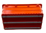 Omcan 46169 - 28″ x 15″ x 12 1/2″ Red Polyethylene Bus Box with Open Handles