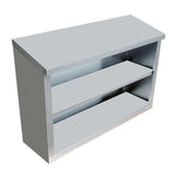 Omcan 46408 - 15″ x 36″ x 32.5″ Stainless Steel Open Wall Cabinet