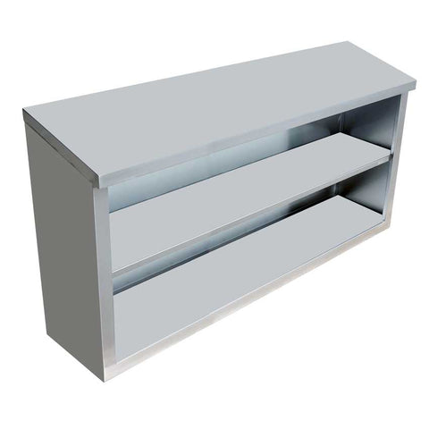 Omcan 46409 - 15″ x 48″ x 32.5″ Stainless Steel Open Wall Cabinet