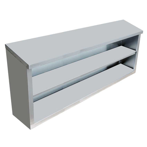 Omcan 46410 - 15″ x 60″ x 32.5″ Stainless Steel Open Wall Cabinet