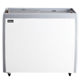 Omcan 46493 - 39" Two (2) Door Ice Cream Display Chest Freezer with Flat Glass Top, 9.5 cu.ft (270 L)