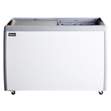 Omcan 46494 - 50" Two (2) Door Ice Cream Display Chest Freezer with Flat Glass Top, 13.1 cu.ft. (370 L)