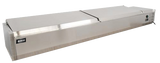 Omcan 46497 - 78" Refrigerated Topping Rail with Stainless Steel Cover