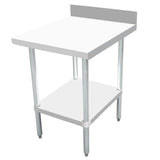 Omcan 46516 - 30″ x 24″ Equipment Filler Table with 4″ Backsplash