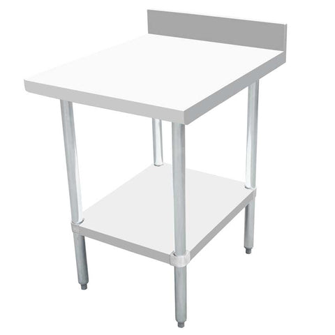 Omcan 46516 - 30″ x 24″ Equipment Filler Table with 4″ Backsplash