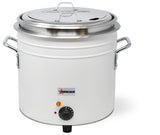 Omcan 46708 - 11 qt White Retro Soup Warmer/Rethermalizer