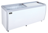 Omcan 46730 - 71" Two (2) Door Ice Cream Display Chest Freezer with Flat Glass Top, 20 cu.ft (566 L)