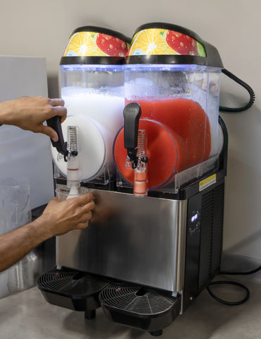 Omcan 47082 - 12L x 2 Double Slush Machine Frozen Drink maker