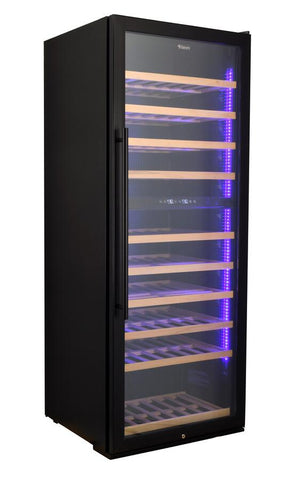 Omcan 47149 - Vinovero 28" Dual Zone Wine Cooler with 290 Bottle Capacity and Black Full Glass Door