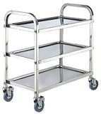 Omcan 47151 - Stainless Steel 3-Tier Bussing Cart