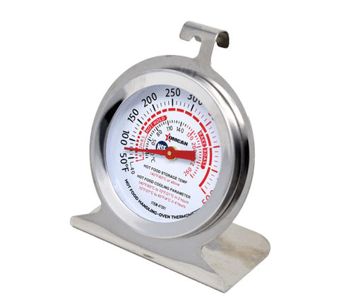 Omcan 47201 - Oven Thermometer with Built-in Hanging Hook and Standing Panel