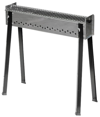 Omcan 47316 - Stainless Steel Charcoal Spiedini BBQ Grill - Grid Size 21.3″ x 5.5″