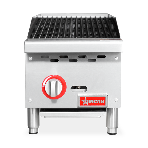 Omcan 47376 - 12″ Radiant Gas Charbroiler, 1 burner, 35000 BTU