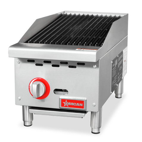 Omcan 47376 - 12″ Radiant Gas Charbroiler, 1 burner, 35000 BTU