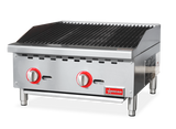 Omcan 47377 - 24″ Radiant Gas Charbroiler, 2 burners, 70000 BTU