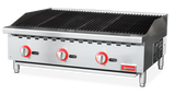Omcan 47378 - 36″ Radiant Gas Charbroiler, 3 burners, 105000 BTU