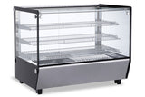 Omcan 47426 - 34" Countertop Display Warmer, 3 Shelves, Square-Glass, Full-service, 5.6 cu.ft. (160L) Capacity  – 110V, 1650W