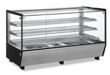 Omcan 47427 - 48" Countertop Display Warmer, 3 Shelves,  Square-Glass,  Full-Service, 7.1 cu.ft. (202 L) Capacity– 110V, 1650W