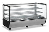Omcan 47428 - 60" Countertop Display Warmer, 3 Shelves, Square Glass, Full-Service, 9 cu.ft. (252 L) Capacity – 110V, 1650W