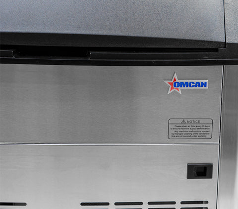 Omcan 47484 - 26″ Ice Maker Machine with 80 lb. Ice Bin – Ice Yield 210 lb. per Day