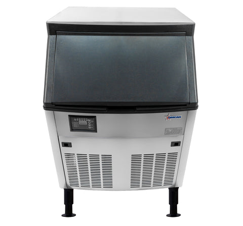 Omcan 47484 - 26″ Ice Maker Machine with 80 lb. Ice Bin – Ice Yield 210 lb. per Day