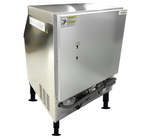 Omcan 47484 - 26″ Ice Maker Machine with 80 lb. Ice Bin – Ice Yield 210 lb. per Day