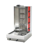 Omcan 47497 - Doner Kebab Machine / Vertical Broiler / Shawarma Grill with 4 burners and 100 lb capacity – Natural Gas/Liquid Propane