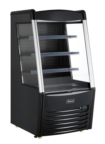 Omcan 47515 - 28″ Three (3) Shelf Grab-and-Go Open Refrigerated Self-Serve Display Case, 9.18 cu.ft. (260 L), Black