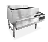 Omcan 47519 - 24″ Ice Bin with 3″ Backsplash and 2 Holders