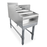 Omcan 47522 - 24″ Stainless Steel Liquor Display Rack with 3″ Backsplash