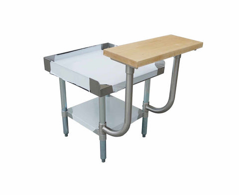 Omcan 47567 - 10″ x 48″ Wooden Adjustable Cutting Board for 48″ Long Equipment Stand