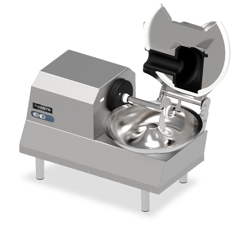 Omcan 47711 - Trento 8 qt (10 lb.) Commercial Electric Bowl Cutter – 1 HP (750 W), 120 V