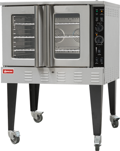 Omcan 47750 - 40″ Convection Oven Single Full Size 60,000 BTU – Natural Gas