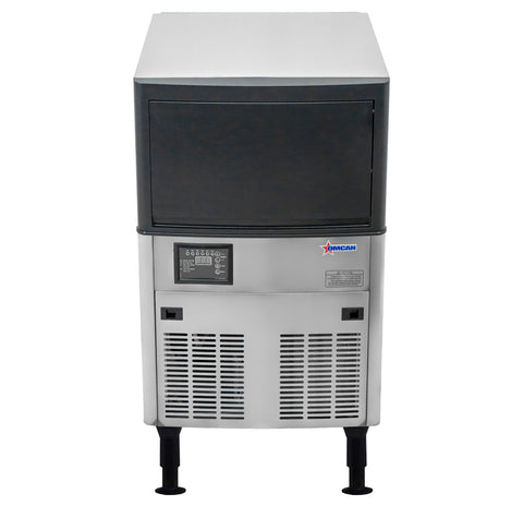 Omcan 47773 - 20″ Ice Maker Machine with 33 lb. Ice Bin – Ice Yield 80 lb. per Day