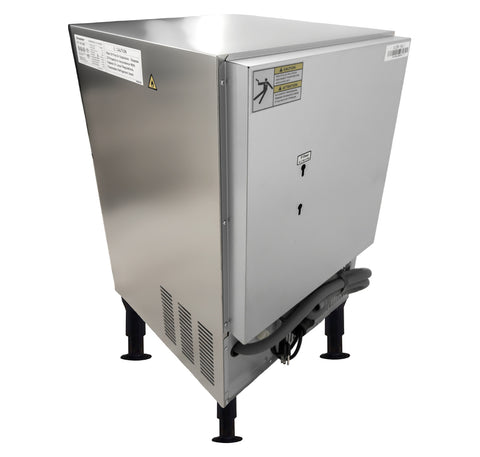 Omcan 47773 - 20″ Ice Maker Machine with 33 lb. Ice Bin – Ice Yield 80 lb. per Day